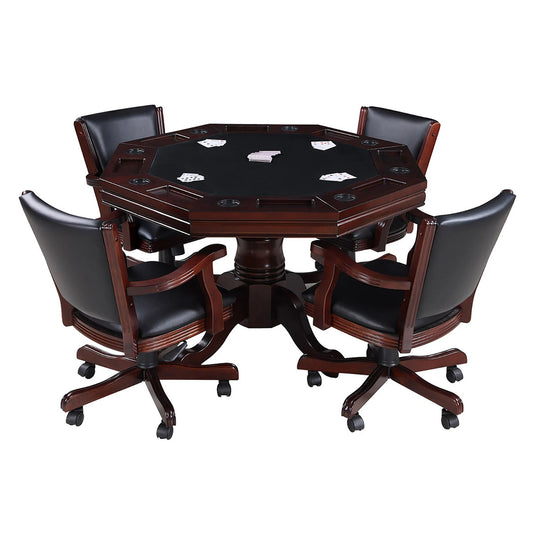 Poker Table Set with Chairs