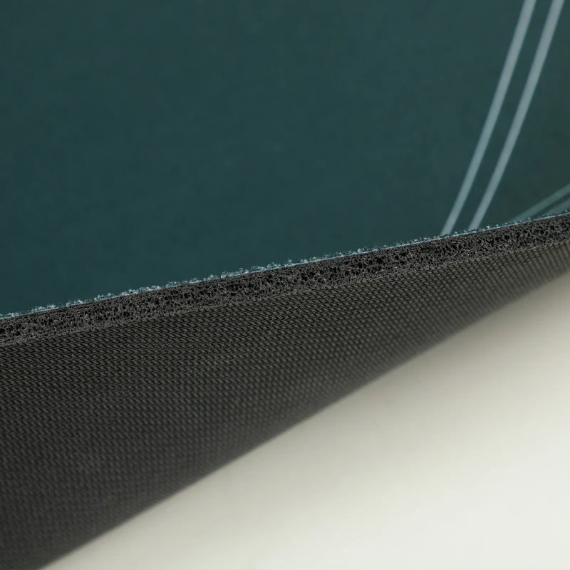Soozier Poker Mat Texas Hold'em, Poker Table Top with Non-Slip Bottom Dark Green/Black