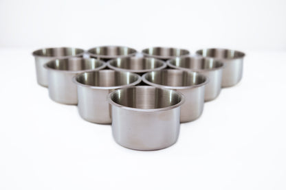 BBO Poker Tables: 4in Stainless Steel or 4in Premium Brass Cupholders x 10