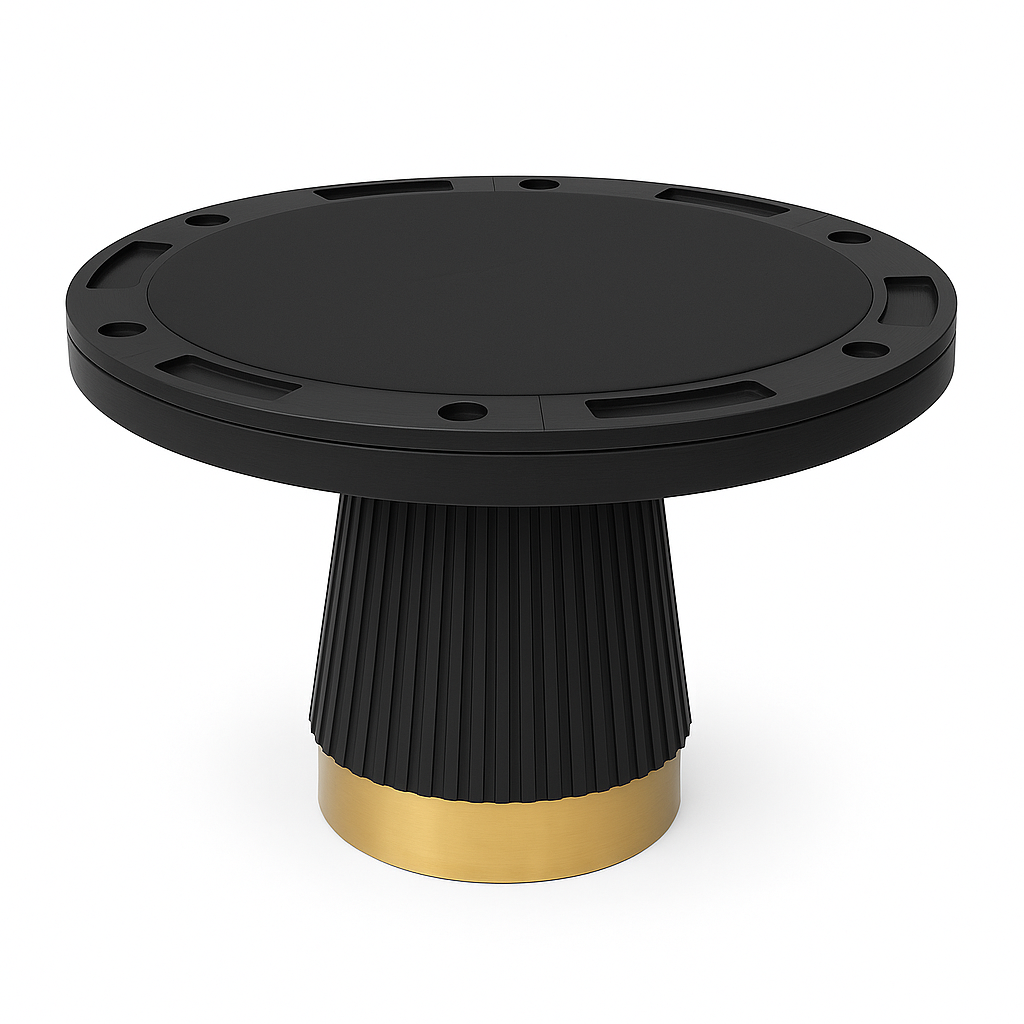 Prohibition Series 48" 2 in 1 poker Table-Black