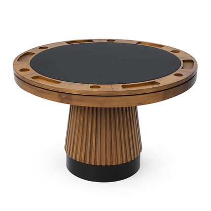 Prohibition Series 48" 2 in 1 Poker Table-Walnut