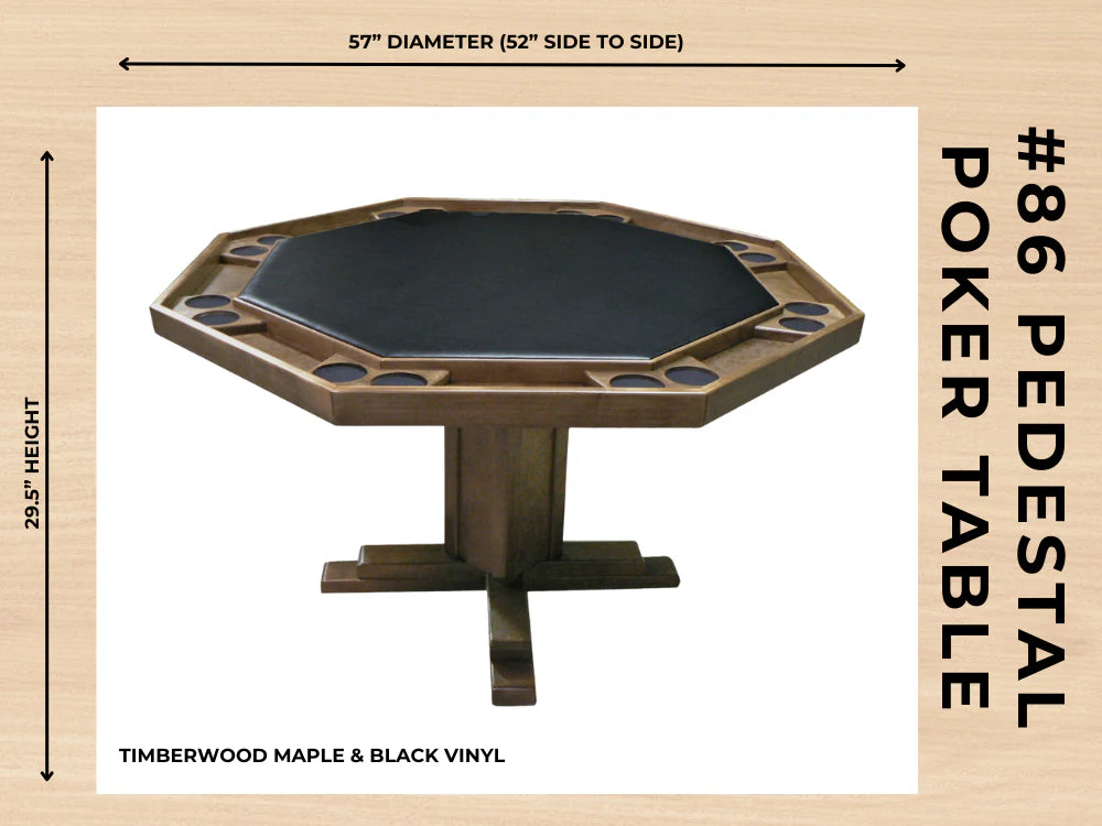 Kestell’s #86 Pedestal Poker Table