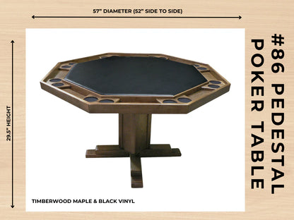 Kestell’s #86 Pedestal Poker Table