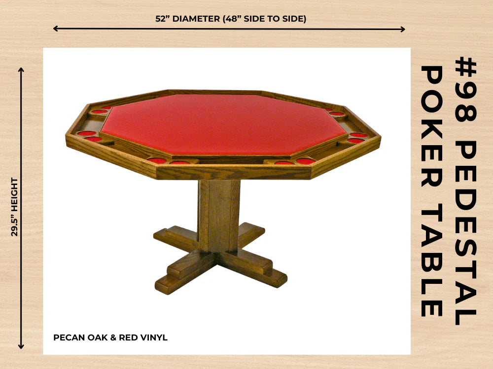 Kestell’s #98 Pedestal Poker Table