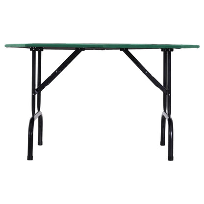 Soozier Poker Table Foldable, 47" Octagon Blackjack Poker Game Table Green Felt