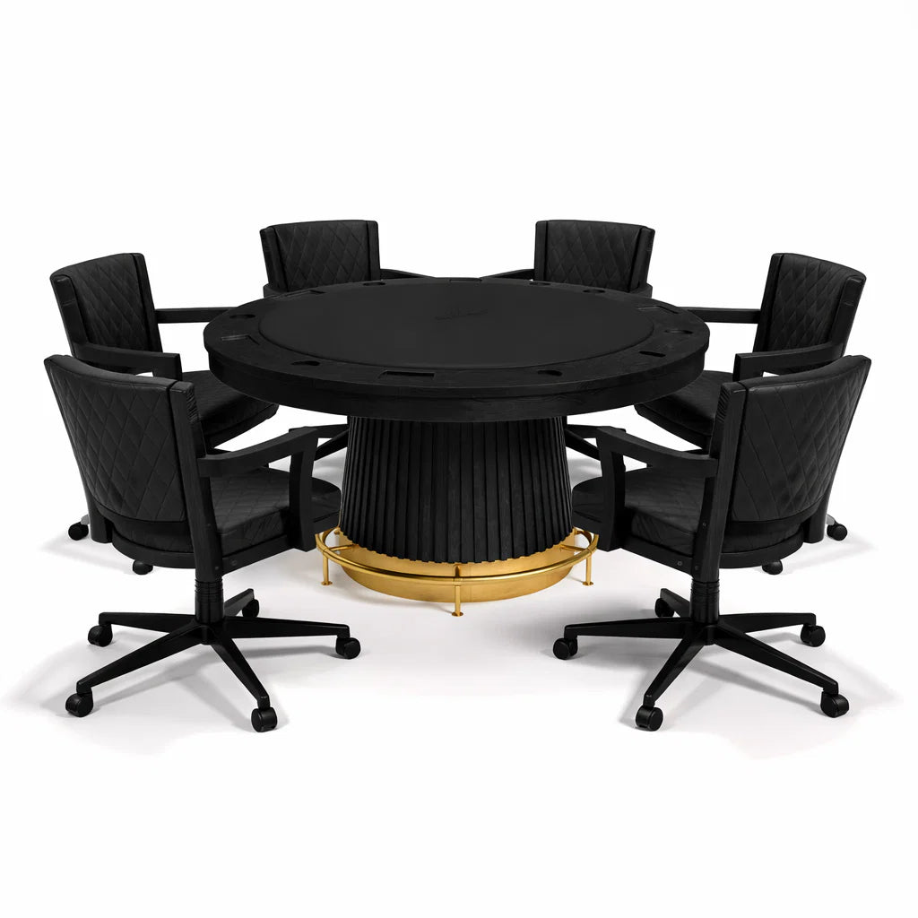 Prohibition Series Swivel Game Chair-Black