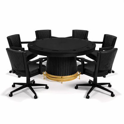 Prohibition Series Swivel Game Chair-Black