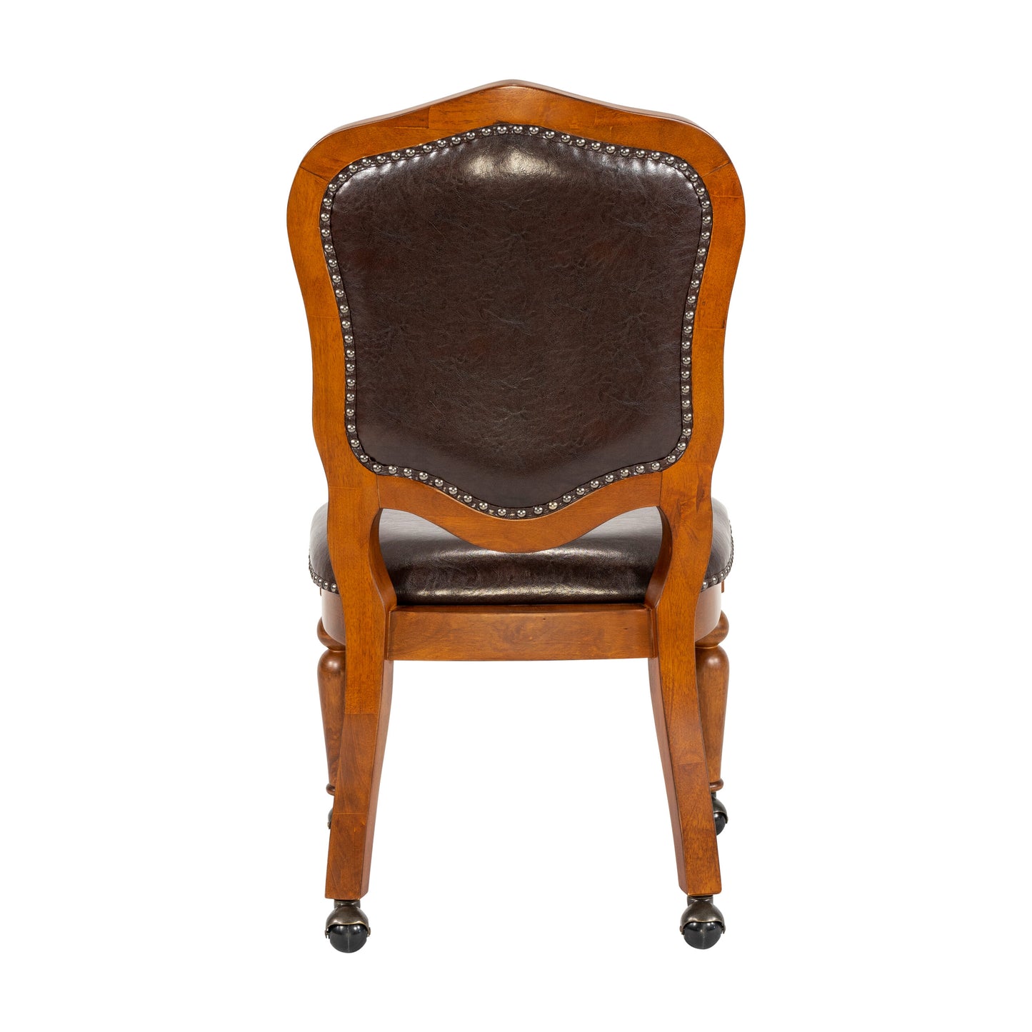 Bellagio Game Room and Dining Chair- Distressed Brown Cherry Wood (2 Set)