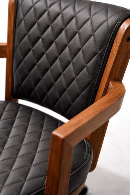 Prohibition Series Swivel Game Chair-Walnut