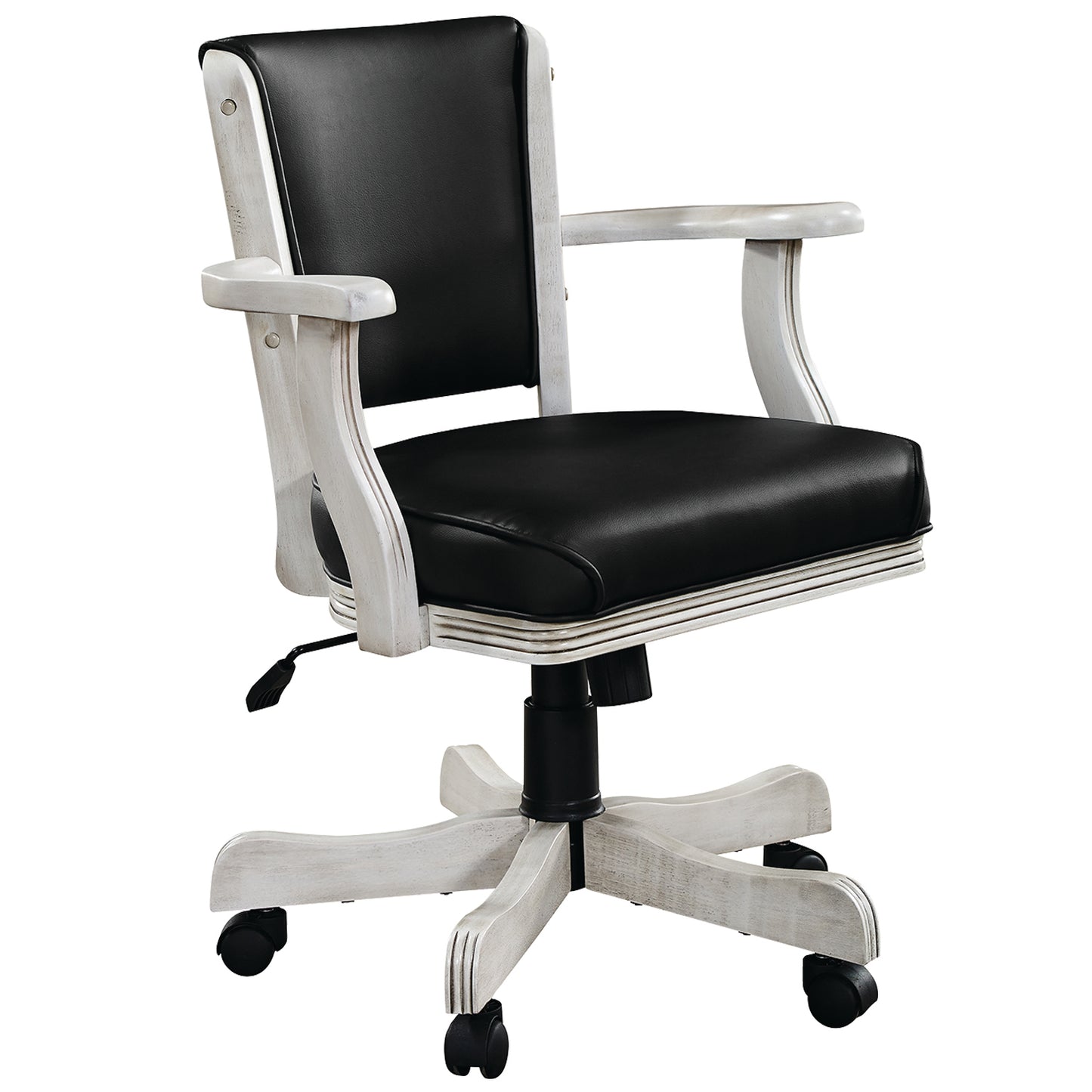Swivel Game Chair-Antique White