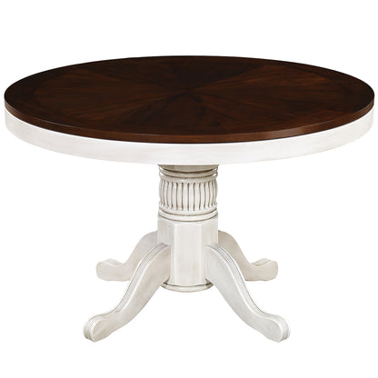 48" 2 in 1 Game Table-Antique White