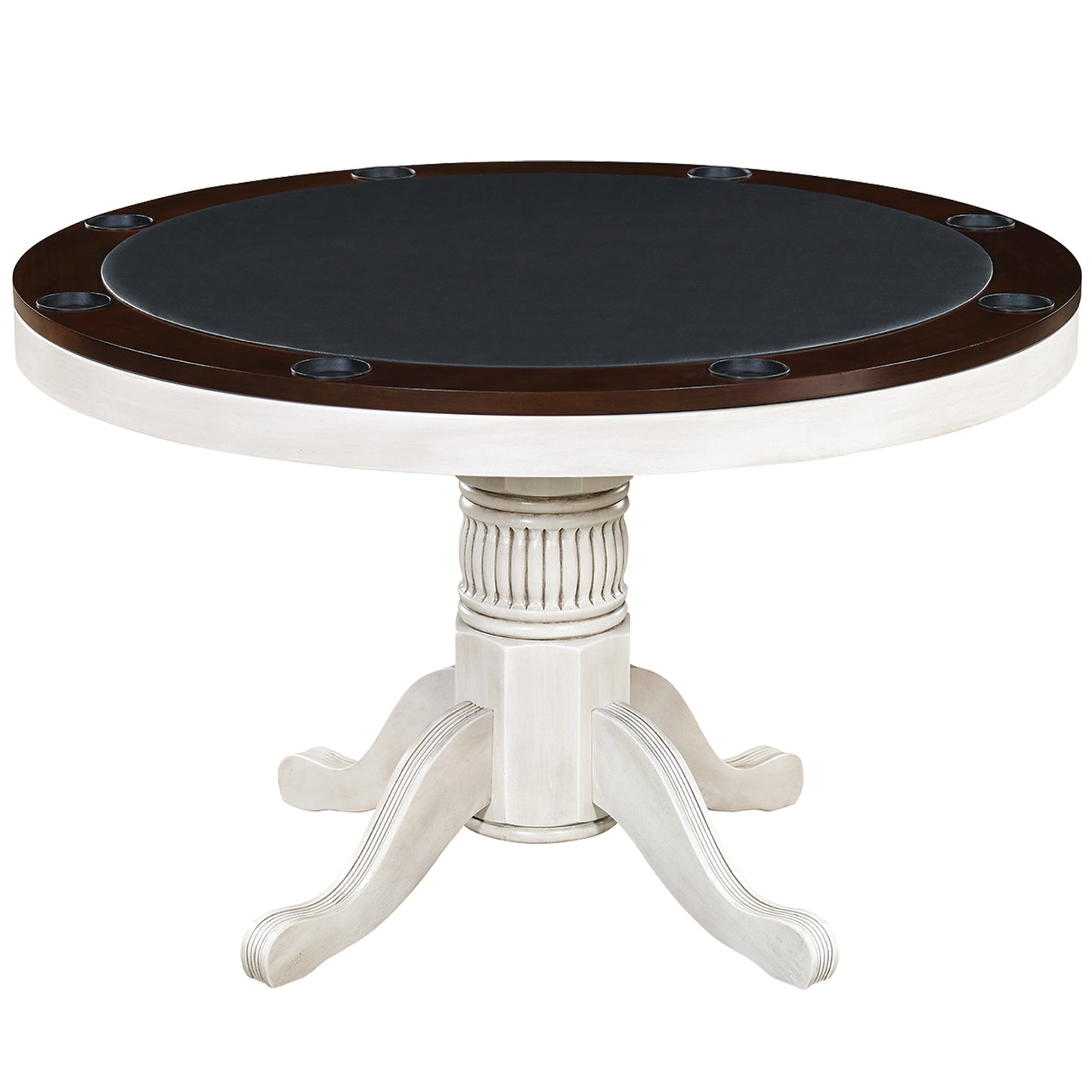48" 2 in 1 Game Table-Antique White