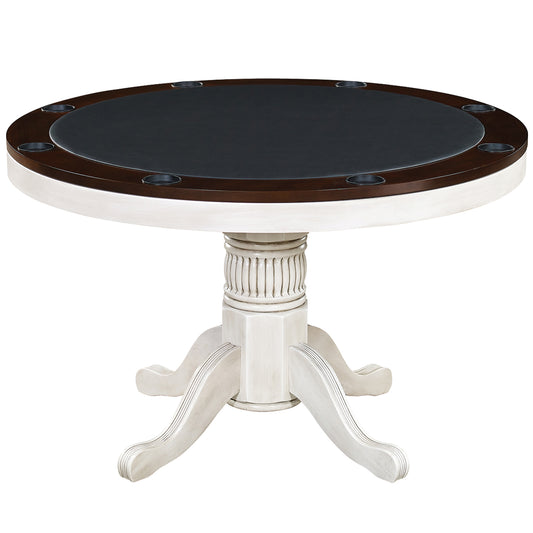 48" 2 in 1 Game Table-Antique White