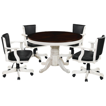 48" 2 in 1 Game Table-Antique White