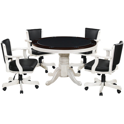 48" 2 in 1 Game Table-Antique White