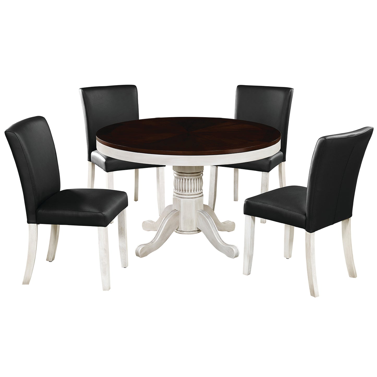 48" 2 in 1 Game Table-Antique White