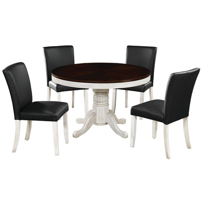 48" 2 in 1 Game Table-Antique White