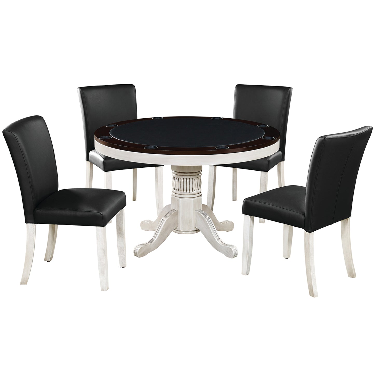 48" 2 in 1 Game Table-Antique White