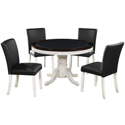 48" 2 in 1 Game Table-Antique White