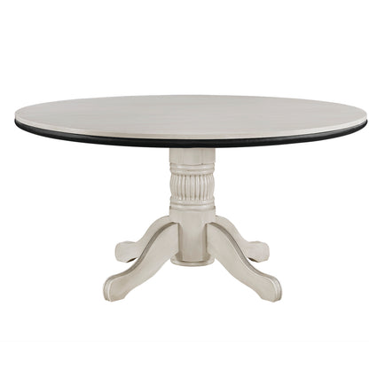 60" 2 in 1 Game Table-Antique White