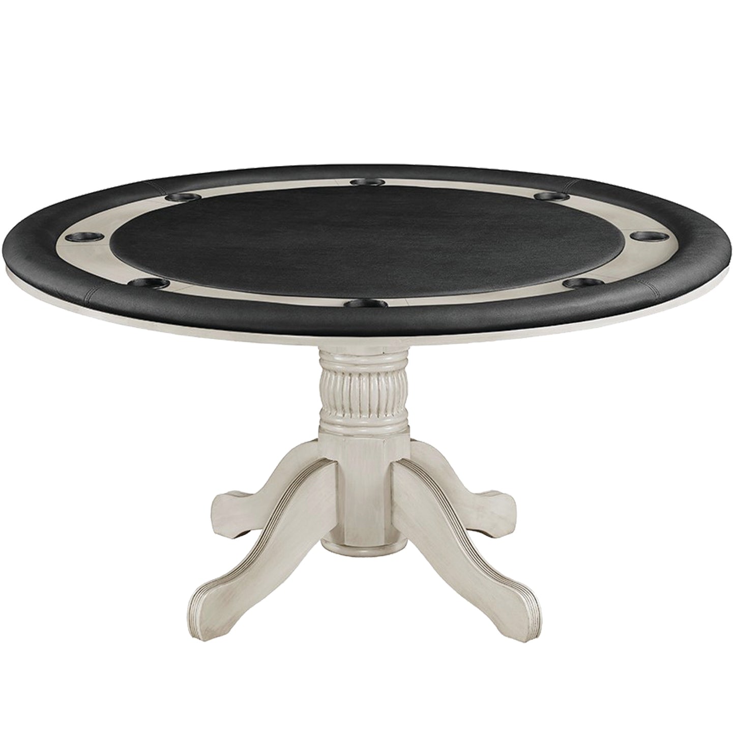 60" 2 in 1 Game Table-Antique White