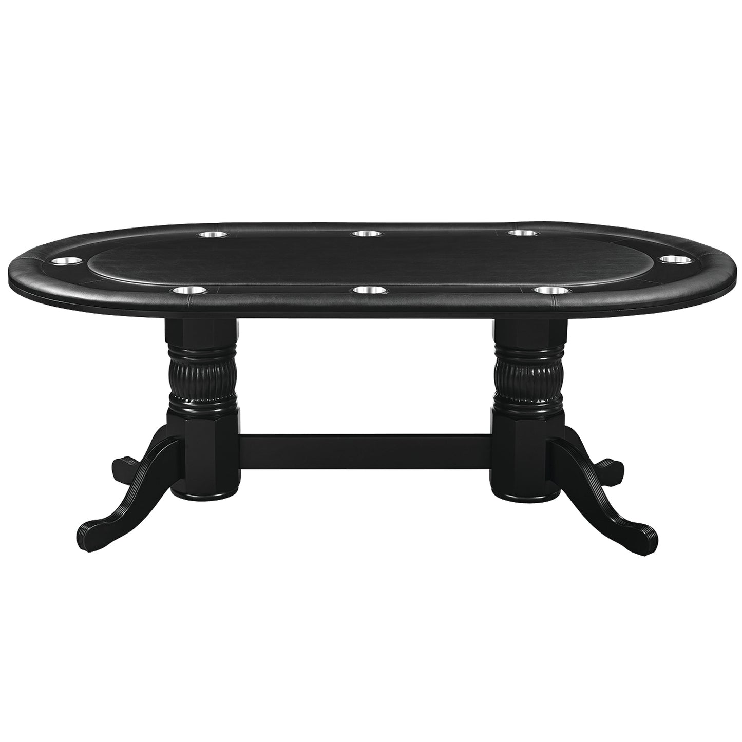 84" Texas Hold'em Game Table-Black