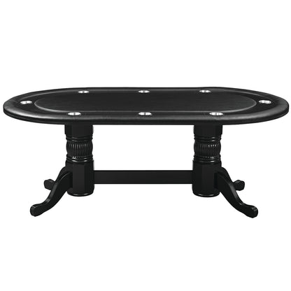 84" Texas Hold'em Game Table-Black