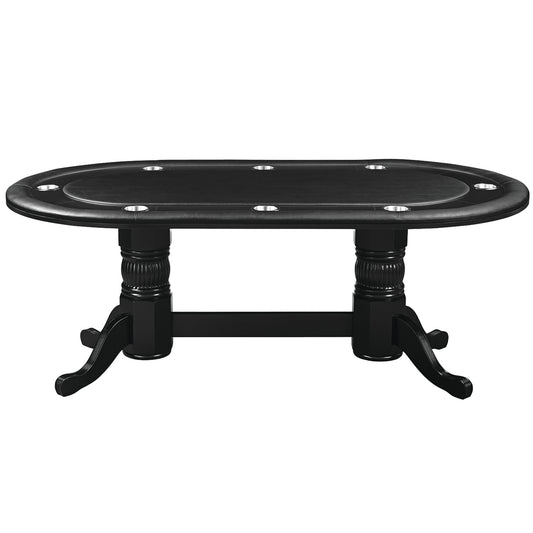 84" Texas Hold'em Game Table-Black