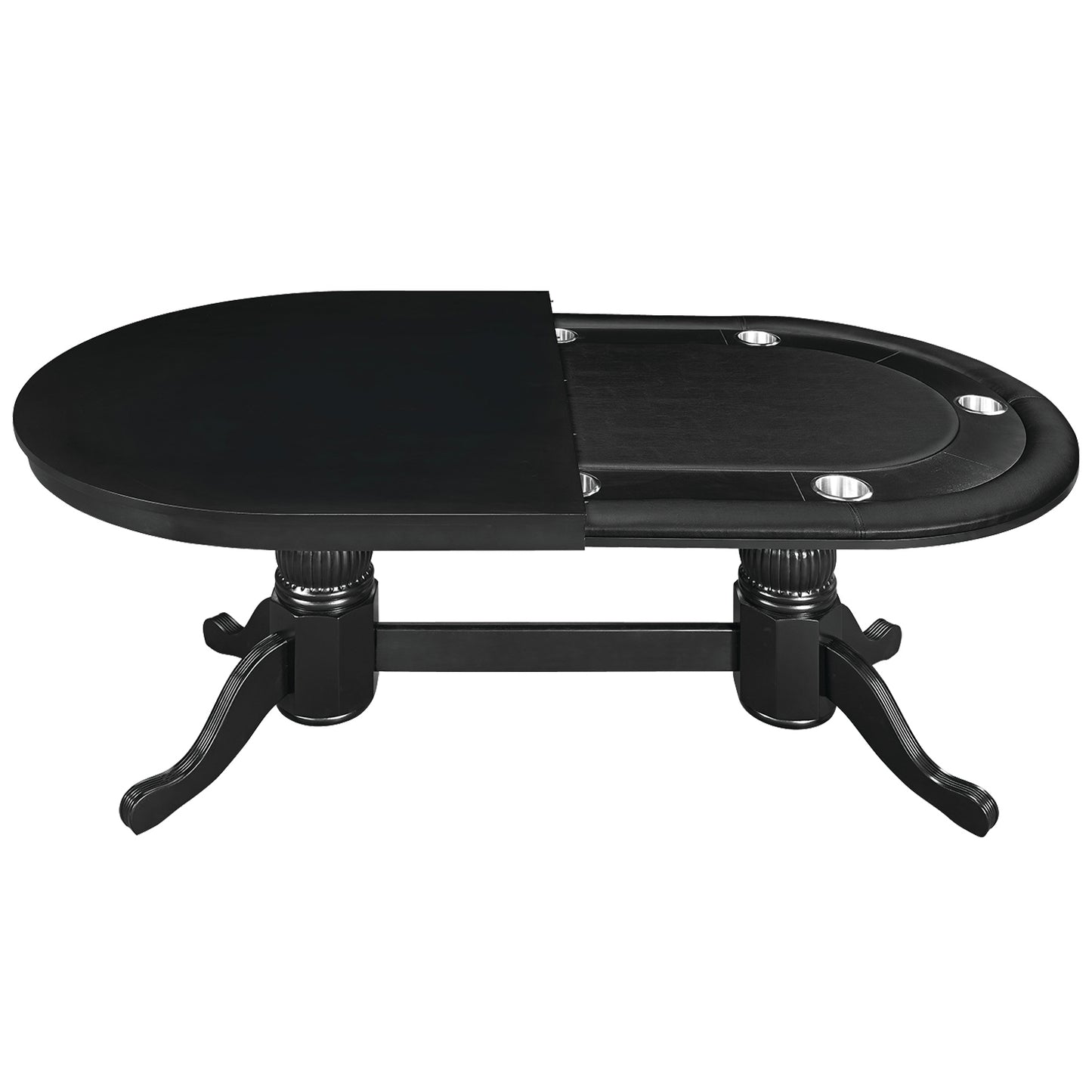 84" Texas Hold'em Game Table-Black