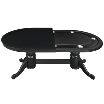 84" Texas Hold'em Game Table-Black
