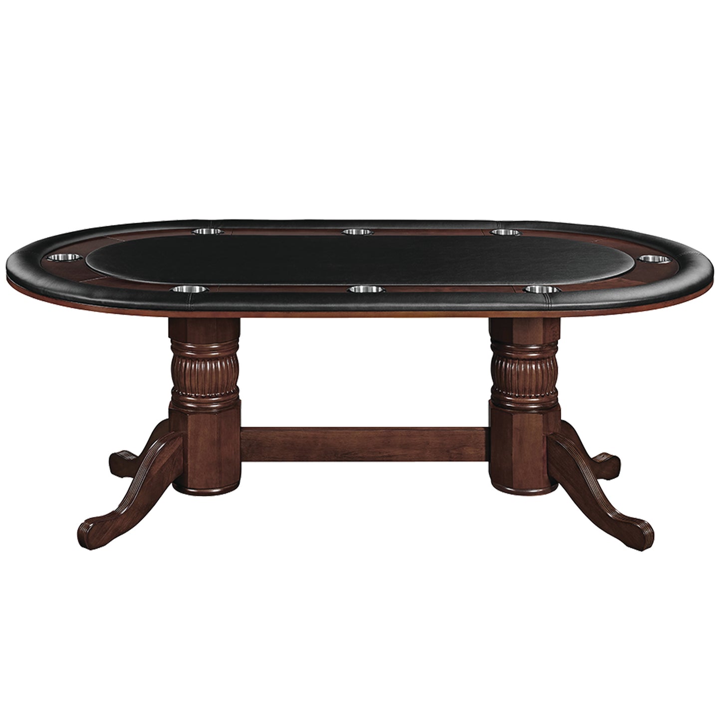 84" Texas Hold'em Game Table-Cappuccino
