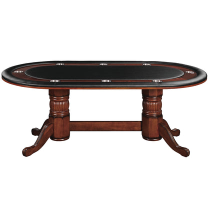 84" Texas Hold'em Game Table-Chestnut