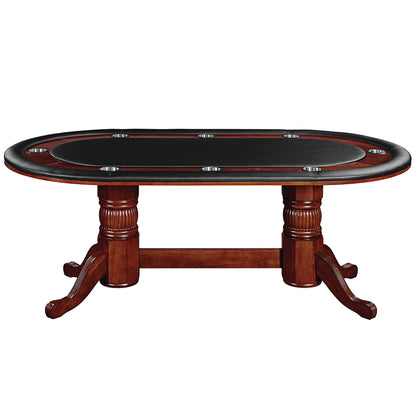 84" Texas Hold'em Game Table-English Tudor