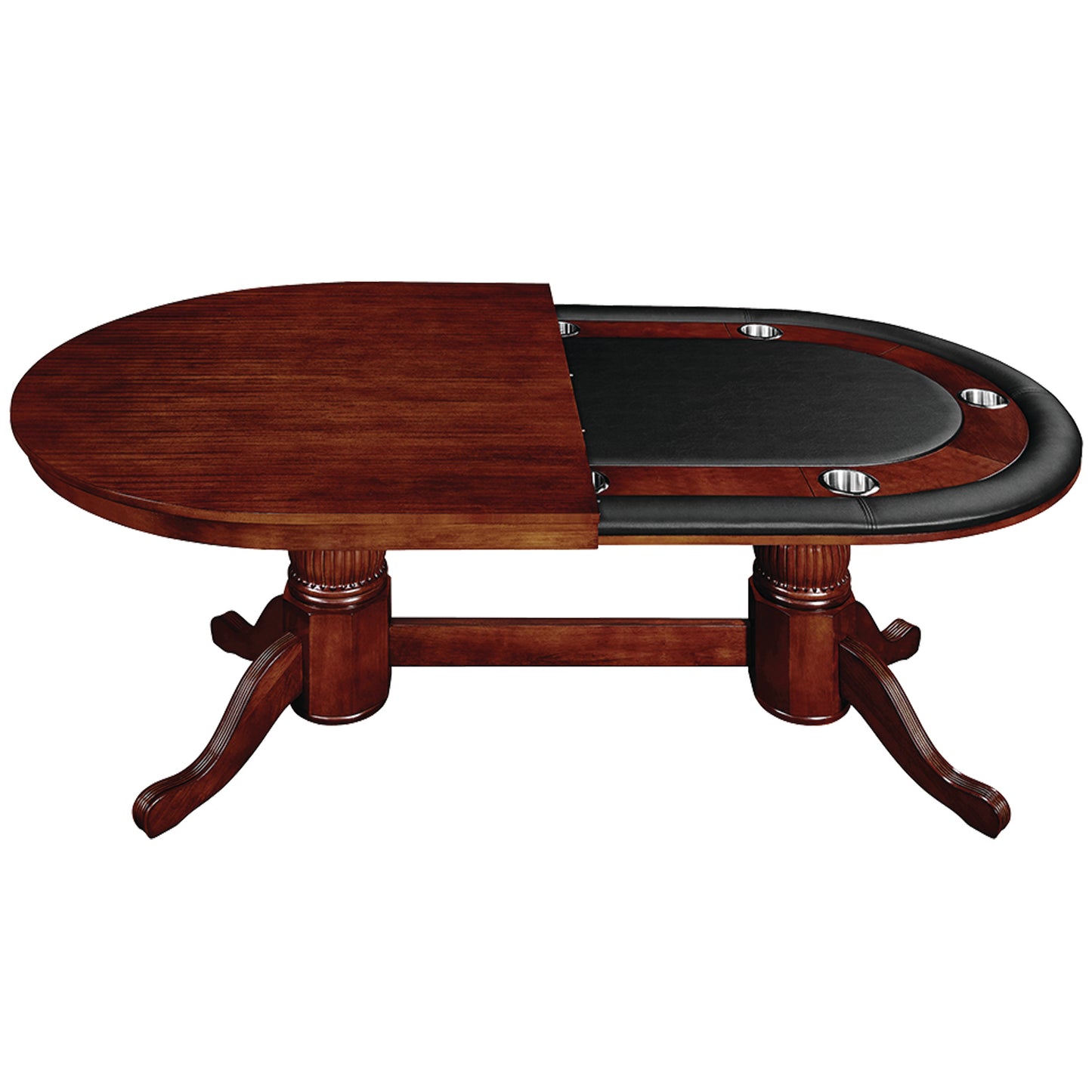 84" Texas Hold'em Game Table-English Tudor