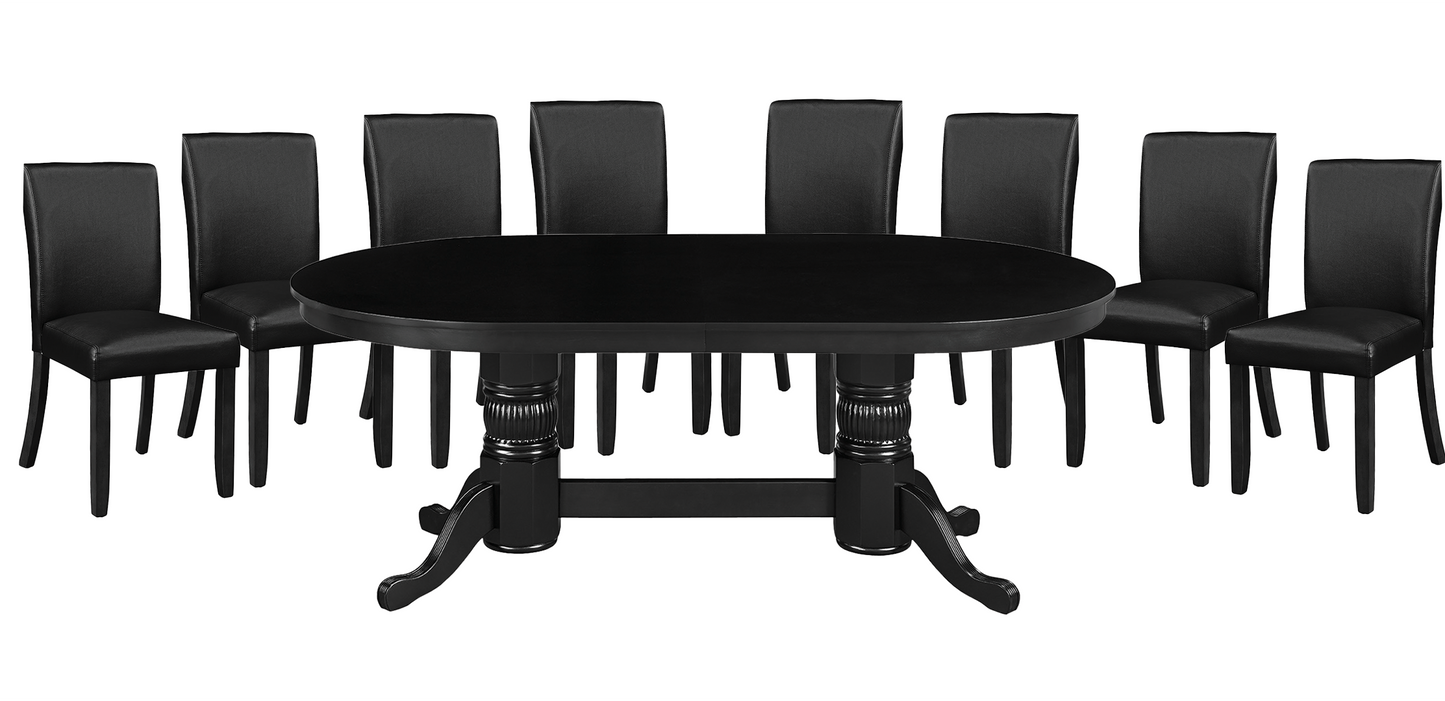 84" Texas Hold'em Game Table-Black
