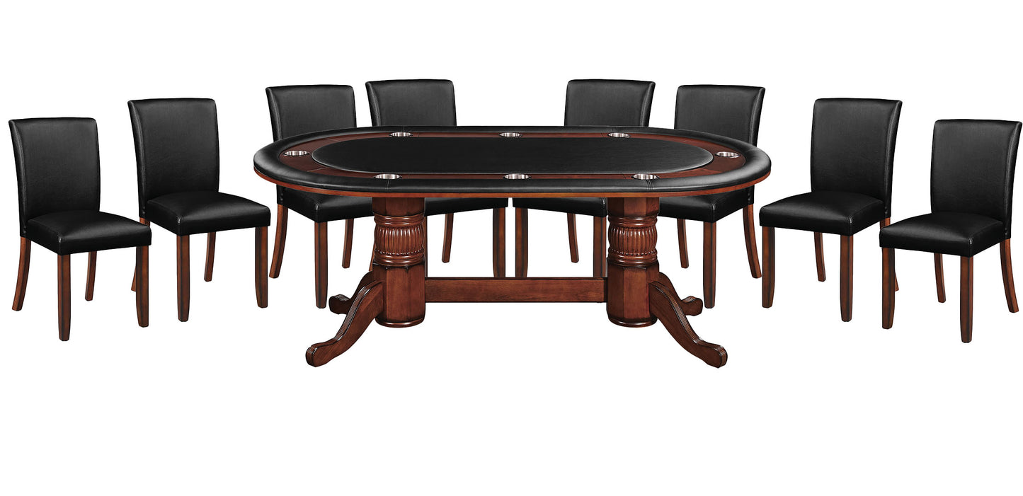 84" Texas Hold'em Game Table-Chestnut