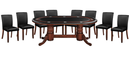 84" Texas Hold'em Game Table-Chestnut