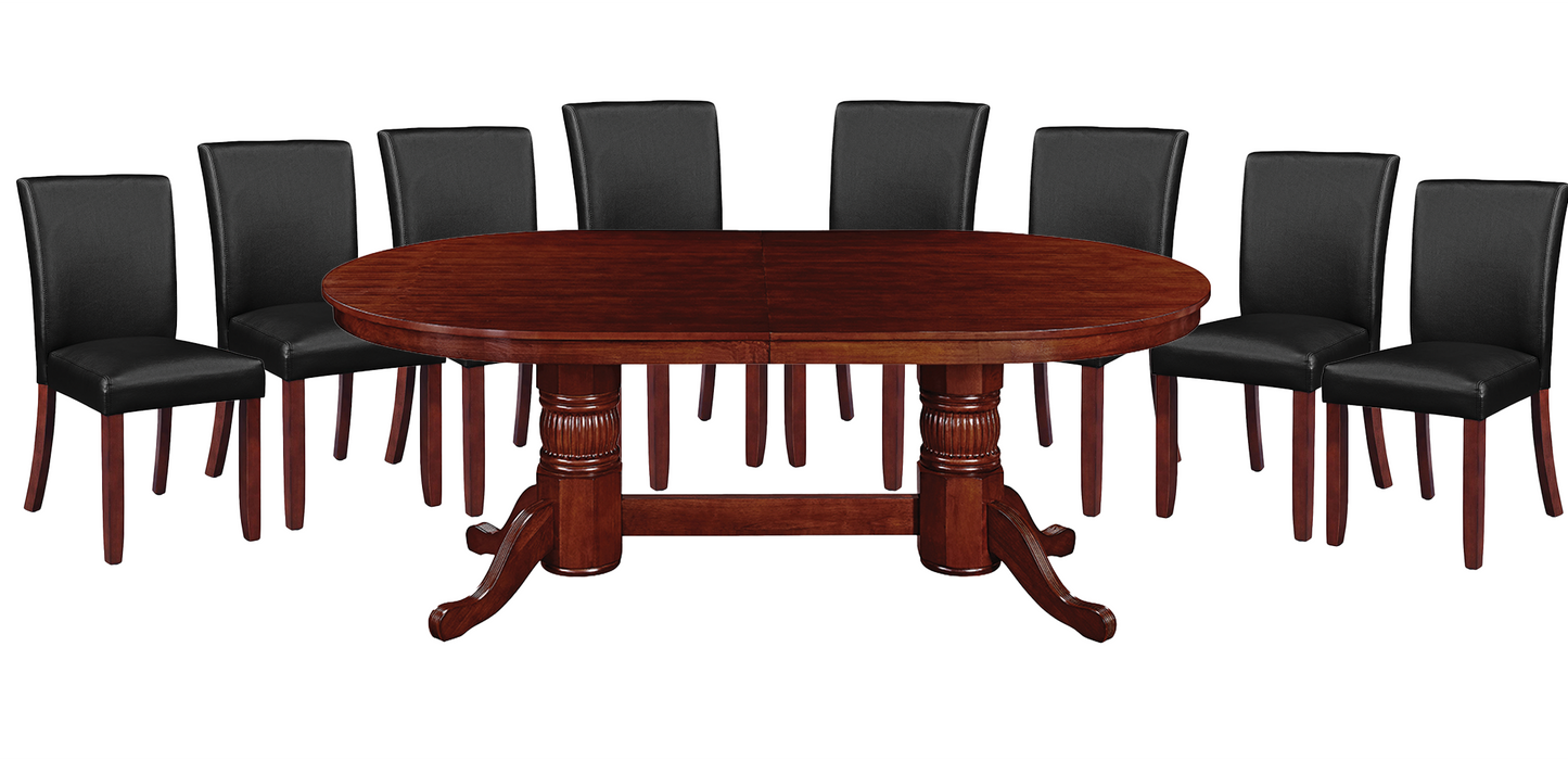 84" Texas Hold'em Game Table-English Tudor