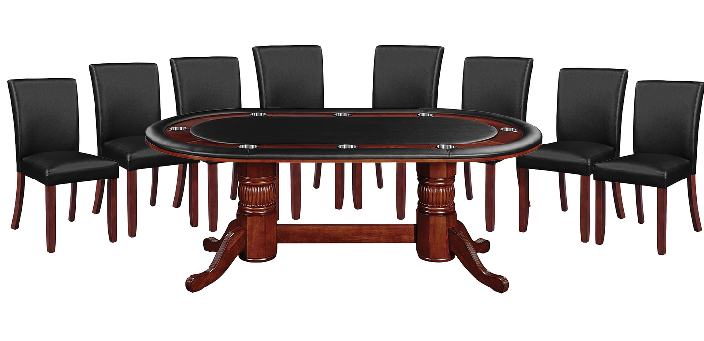 84" Texas Hold'em Game Table-English Tudor