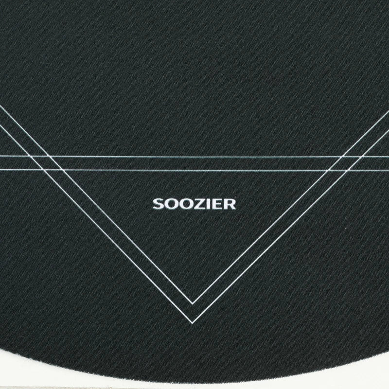 Soozier Poker Mat Texas Hold'em, Poker Table Top with Non-Slip Bottom Dark Green/Black