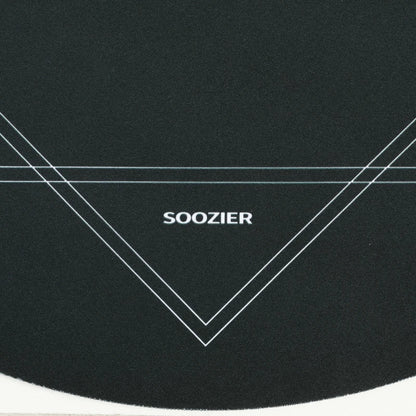 Soozier Poker Mat Texas Hold'em, Poker Table Top with Non-Slip Bottom Dark Green/Black