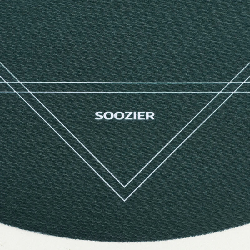 Soozier Poker Mat Texas Hold'em, Poker Table Top with Non-Slip Bottom Dark Green/Black