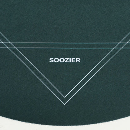 Soozier Poker Mat Texas Hold'em, Poker Table Top with Non-Slip Bottom Dark Green/Black