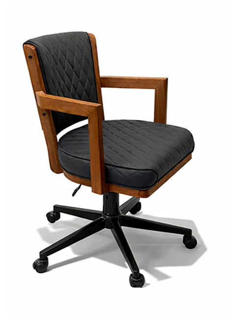 Prohibition Series Swivel Game Chair-Walnut