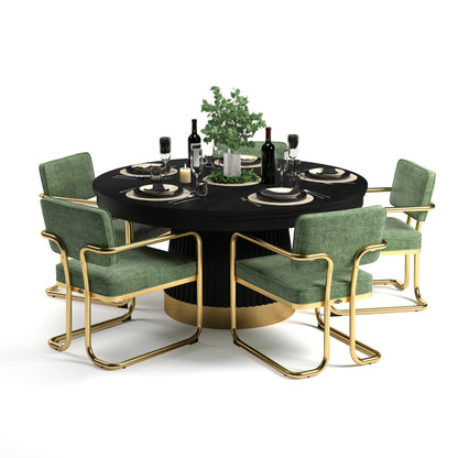 Prohibition Series 60" Poker Table Dining Top-Black