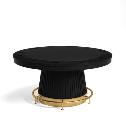 Brass Footrail For 60" Prohibition Poker Table-Black