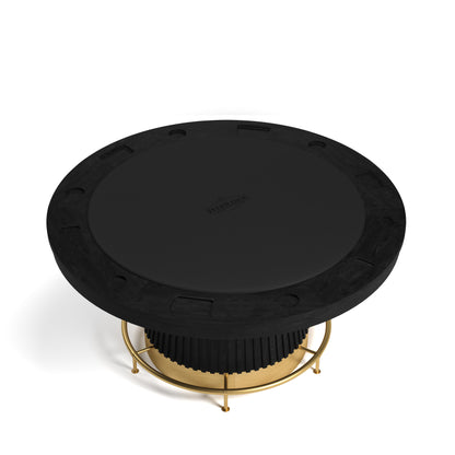 Brass Footrail For 60" Prohibition Poker Table-Black