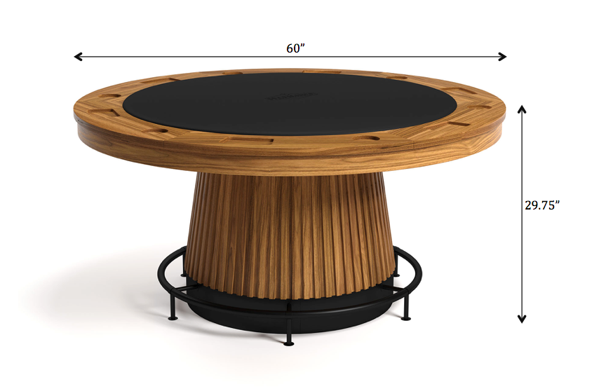 Prohibition Series 60" Poker-Walnut