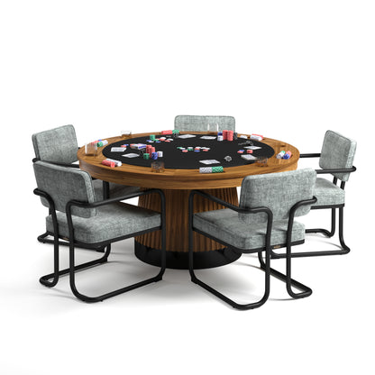 Prohibition Series 60" Poker-Walnut