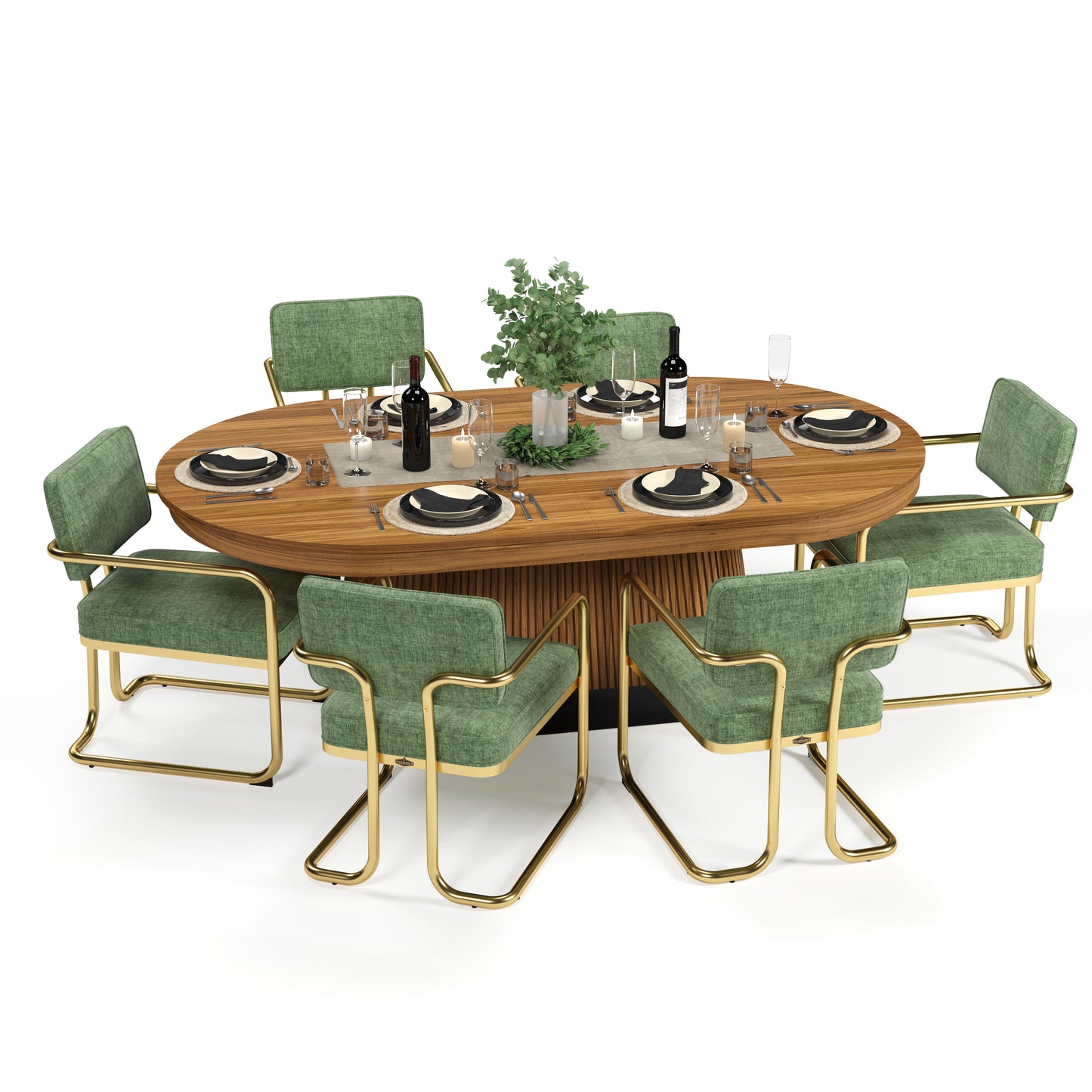 Prohibition Series Texas Hold'em Table-Walnut